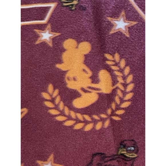 Virginia Tech Hokies VT Mickey Mouse Fleece Throw Lap Blanket Collaboration - Picture 4 of 9